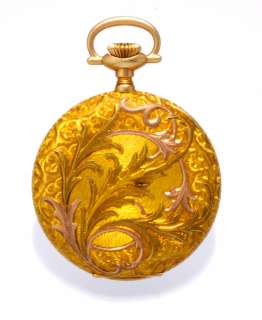 Exceptional 16 Size Three Color 14K Gold Waltham Pocket Watch  