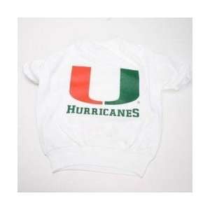 Miami Hurricanes Dog Shirts   Miami Hurricanes Dog Pet NCAA Tee Shirts