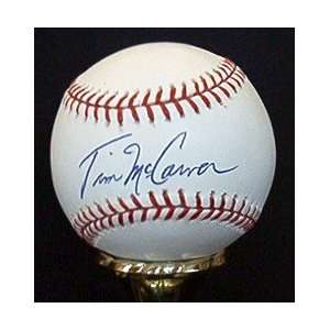  Tim McCarver Autographed Baseball