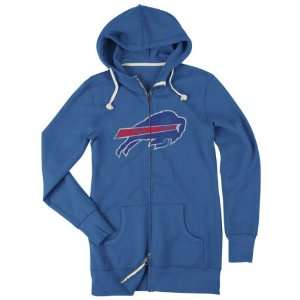 Buffalo Bills Womens Retro Sport Bigger Better Logo Tunic Full Zip 