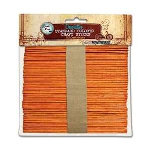   Cap Craft Sticks 50/Pkg Orange; 5 Items/Order Arts, Crafts & Sewing