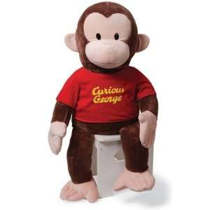  Gund Curious George in Red Shirt Plush 36 Figure (Brown 