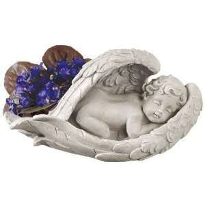   Of Angels Wings Cherub Child Statue Sculpture Figurine: Home & Kitchen