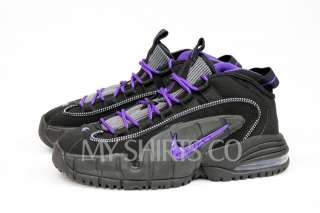   Air Max Penny Jet Black Concord Purple Big Kids Basketball Shoes NEW
