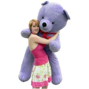 Giant 6 feet tall Purple Teddy Bear Huge Stuffed Big Plush Bear   Made 