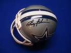 Autographed Riddell Mini Helmet Bank Dallas Cowboys signed by Troy 