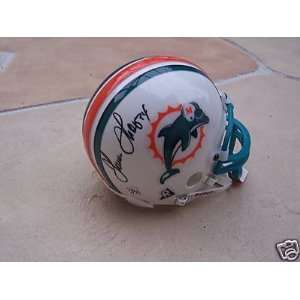  Autographed Thurman Thomas Mini Helmet   Miami Dolphins W 