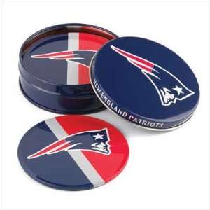New England Patriots Collectibles ~ Cork Bottom Coasters Set:  