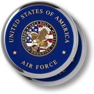  Air Force Enduring Freedom Chrome 2 Coaster Set 