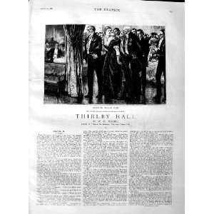   : 1883 ILLUSTRATION STORY THIRLBY HALL DANCE ROMANCE: Home & Kitchen