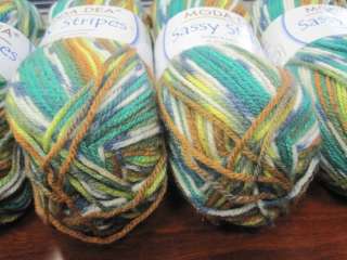   of Moda Dea Sassy Stripes Self Striping Yarn Miami Beach #6940  