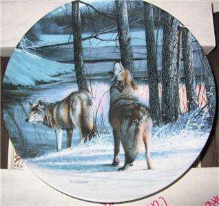 KEVIN DANIEL CALL OF THE WILDERNESS WOLF PLATE 6TH ISS  
