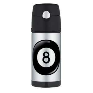    Thermos Travel Water Bottle 8 Ball Pool Billiards 