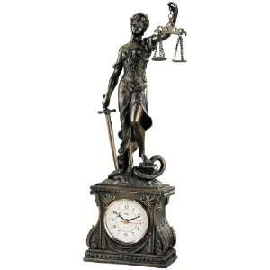  Themis, Goddess of Justice Sculptural Clock