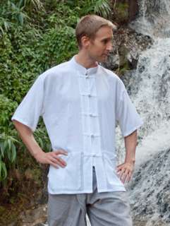 Chinese Thai Mandarin Collar Shirts★100% SUMMER Cotton★Kung Fu Tai 