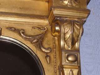 Pair of Renaissance Louis XVI Revival Gilt Overmantel Mirrors C1870 