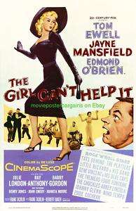 THE GIRL CANT HELP IT MOVIE POSTER JAYNE MANSFIELD  