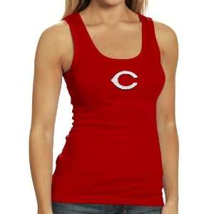 Cincinnati Reds Ladies Red Genesis Tank Top  Sports 