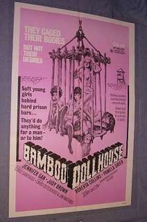 Original BAMBOO DOLL HOUSE 1 Sheet PAM GRIER 1st movie  