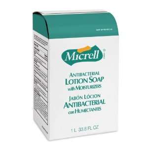 Micrell 8 oz Amber Antibacterial Lotion Hand Soap Refill   Case = 4 