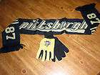 PITTSBURGH STEELERS GLOVES AND BLACK GOLD SCARF SET
