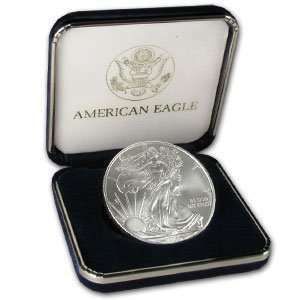  US Mint Coin Velvet Box for Silver 1 Ounce Eagle (Empty 