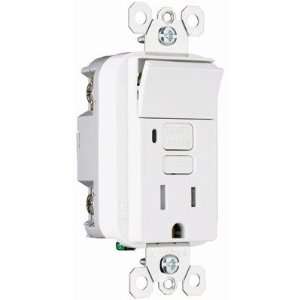  Legrand 1595SWTTRWCC4 15Amp GFCI with Switch in White 