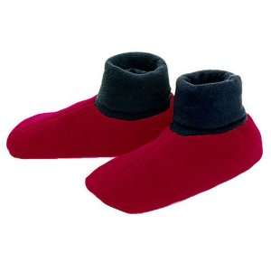 TAIGA Fleece Booties Foot Warmers, Red, Mens X Large:  
