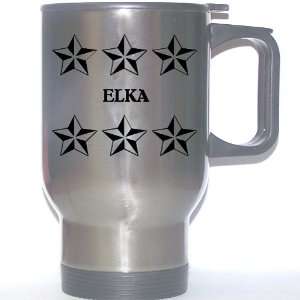   Name Gift   ELKA Stainless Steel Mug (black design) 