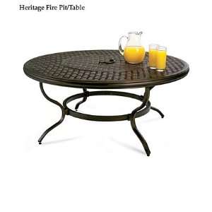   Pit/Table with Grill, Poker, and Screen Dome: Patio, Lawn & Garden