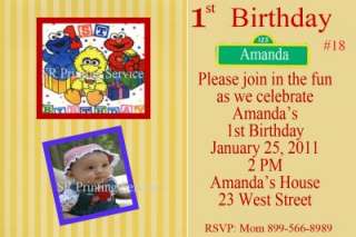 Baby 1st Birthday Invitations Personalized Custom Made  