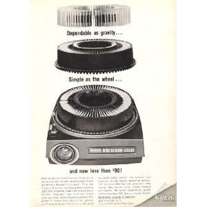  Kodak Carousel 600 Slide Projector 1964 Original Print Ad 