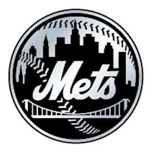 Caseys Distributing 8162053199 New York Mets Silver Auto Emblem 