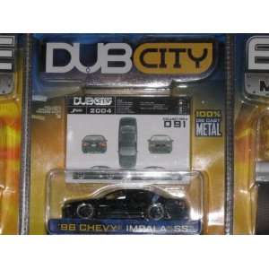  1996 BLACK Jada Toys Dub City 1:64 Chevy Impala SS: Toys 