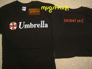 New Resident Evil Zombie Movie Umbrella Logo T Shirt  