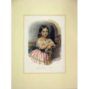  Portrait Victoria Princess Royal 1840 Hand Coloured