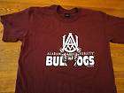 shirt alabama a m bulldogs logo large maroon vintage