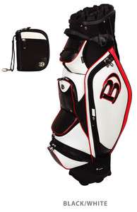 Bennington Golf Icon Series Quiet Organizer 12 Cart Bag   Black/White 
