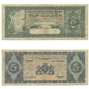  Curacao 1939 5 Gulden, Pick 22: Everything Else