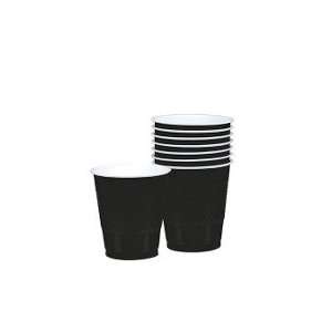  Jet Black Plastic Drinking Cups 9oz 20 Ct Kitchen 