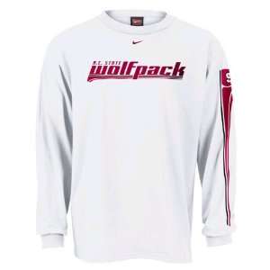   Wolfpack White Speed Kills Long Sleeve T shirt: Sports & Outdoors