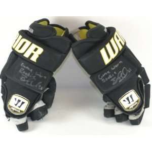 Blake Wheeler Autographed Boston Bruins Rookie Game Used Gloves 