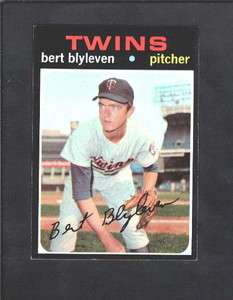1971 TOPPS Baseball #26 BERT BLYLEVEN ROOKIE (TOUGH)..NRMT+ 