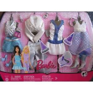   Barbie Party Fashions w 4 Outfits & Accessories (2009) Toys & Games
