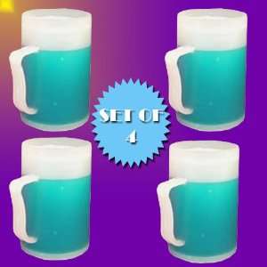  FROSTY FREEZER MUGS   BLUE 12 OZ. (SET OF 4) Electronics