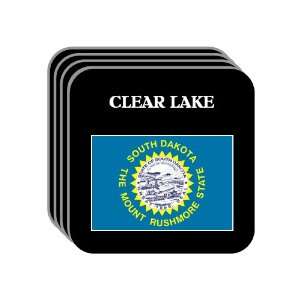US State Flag   CLEAR LAKE, South Dakota (SD) Set of 4 Mini Mousepad 