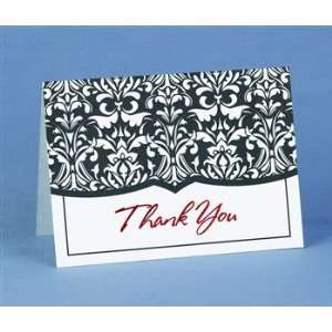  Damask Thank You Cards 