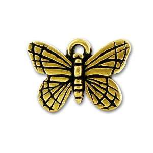   TierraCast Antique Gold Pewter Monarch Butterfly Charm: Home & Kitchen