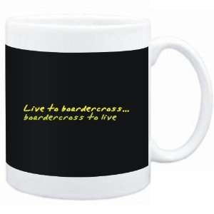  Mug Black  LIVE TO Boardercross ,Boardercross TO LIVE 