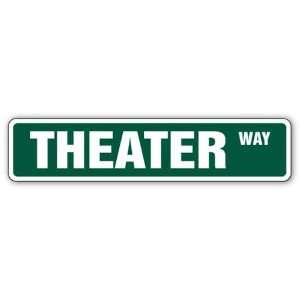  THEATER Street Sign movie home theatre theaters new Patio 